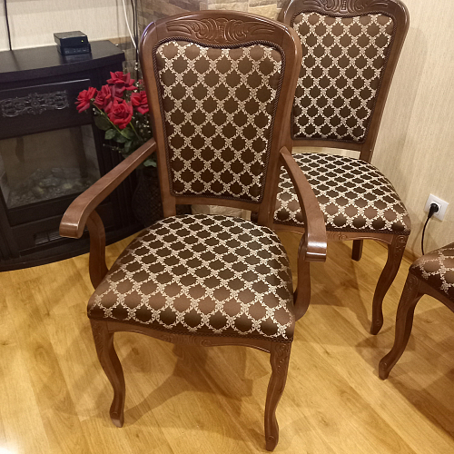 Стул Клето патина серебро / черный фото покупателя 8